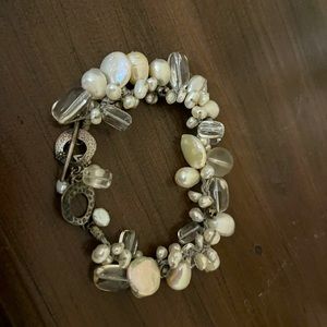 Silpada beaded pearl bracelet